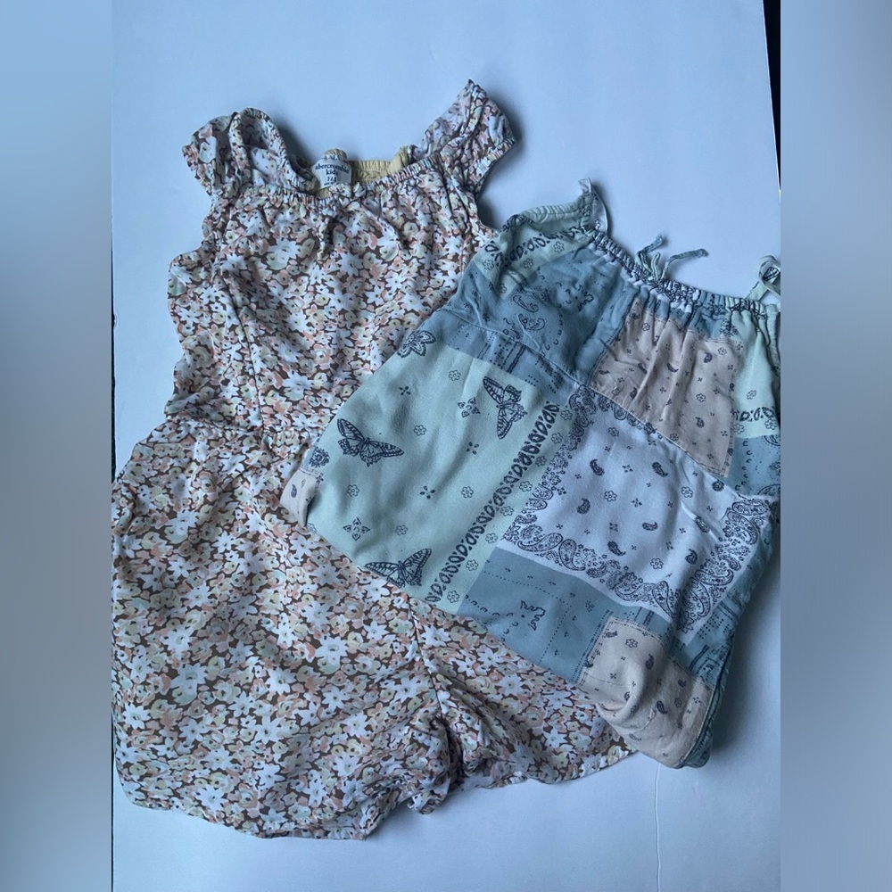 Girls Abercrombie dress and romper in size 7/8